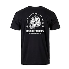 Tričko Horsefeathers Mountain Skull black 2022