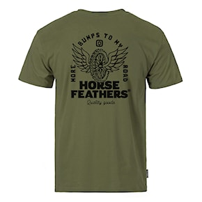 T-shirt Horsefeathers Wheel loden green 2024