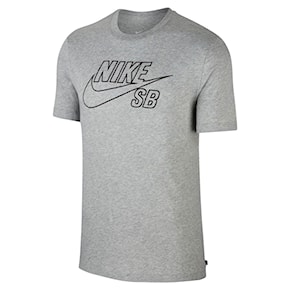 Koszulka Nike SB Logo Emb dk grey heather/black 2020