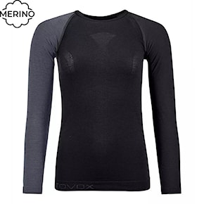 Tričko ORTOVOX Wms 120 Comp. Light Long Sleeve black raven 2025