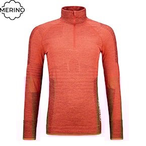 Koszulka ORTOVOX Wms 230 Competition Zip Neck coral 2021/2022
