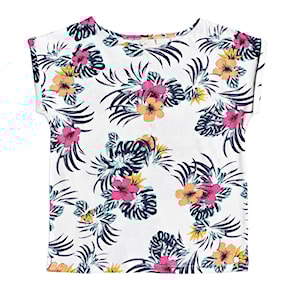 Koszulka Roxy African Sunset Print snow white badami 2020