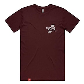 Přejít na produkt Tričko Santa Cruz Parallel burgundy 2020