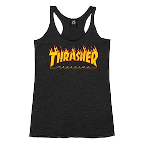 Tílko Thrasher Flame Logo Racerback black 2021