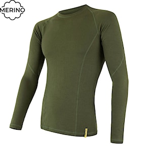 Tričko Sensor Merino Double Face safari green 2023