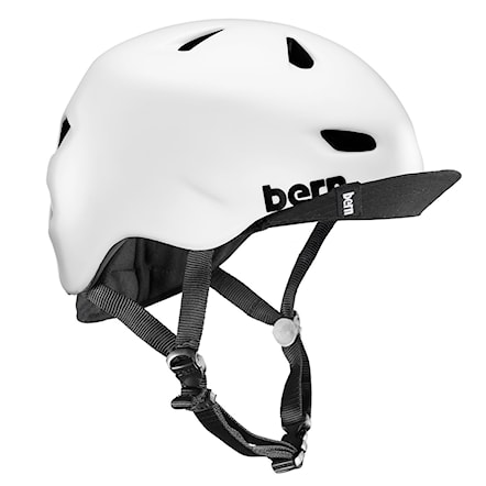 Skateboard Helmet Bern Brentwood satin white 2016 - 1