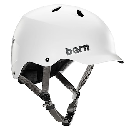 Skateboard Helmet Bern Watts satin white 2016 - 1
