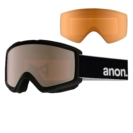 Snowboardové okuliare Anon Helix 2.0 W/spare black | silver amber+amber 2017 - 1