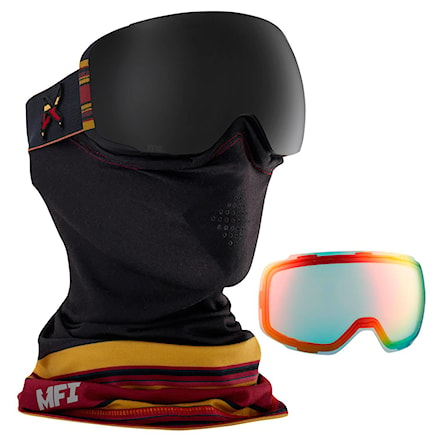 Snowboard Goggles Anon M2 Mfi cane | dark smoke+red ice 2017 - 1