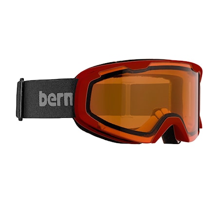 Snowboardové okuliare Bern Brewster black/red | orange light mirror 2017 - 1