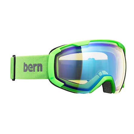 Snowboard Goggles Bern Sawyer neon green | yellow/blue light mirror 2017 - 1