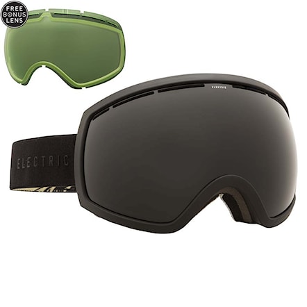 Snowboard Goggles Electric Eg2 backstage pinecones tan | jet black+light green 2016 - 1