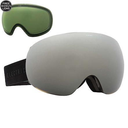 Snowboardové okuliare Electric Eg3 gloss black | bronze/silver chrome+light green 2016 - 1