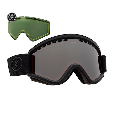 Snowboardové okuliare Electric EGV matte black | brose/silver chrome+light green 2017 - 1