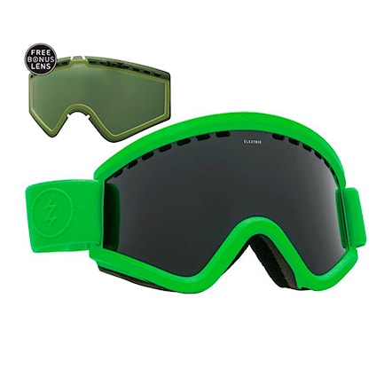 Snowboardové brýle Electric EGV slime green | jet black+light green 2017 - 1