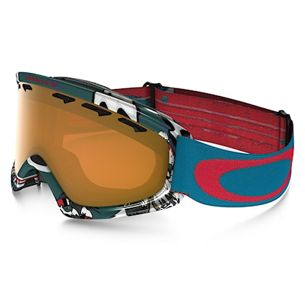 Snowboardové okuliare Oakley O2 XS shady trees blue red | persimmon 2017 - 1
