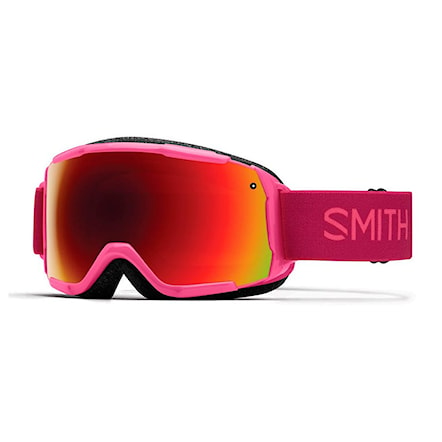 Snowboardové okuliare Smith Grom fuchsia static | red sol-x 2017 - 1