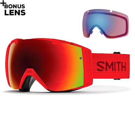 Snowboardové brýle Smith I/o fire | red sol-x+blue sensor mirror 2017 - 1