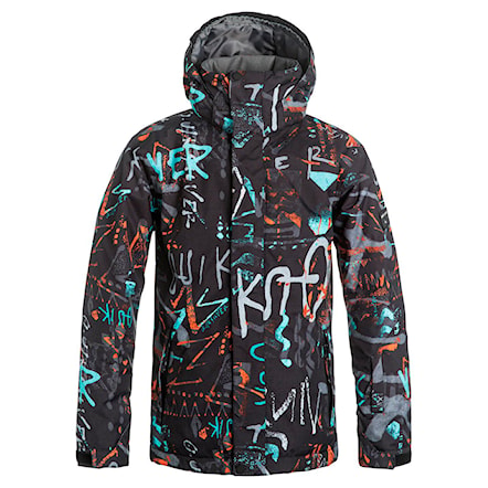 Snowboard Jacket Quiksilver Mission Printed Youth hieline blue 2017 - 1