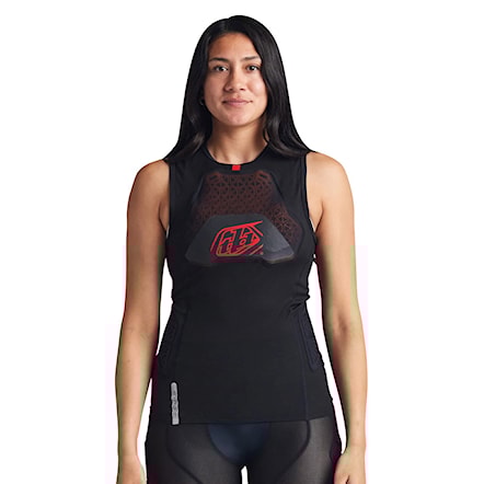 Bike Back Protector Troy Lee Designs Stage Ghost D3O Vest Baselayer solid black - 4