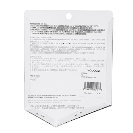 Grip na snowboard Volcom Stone Studs Stomp black white - 2