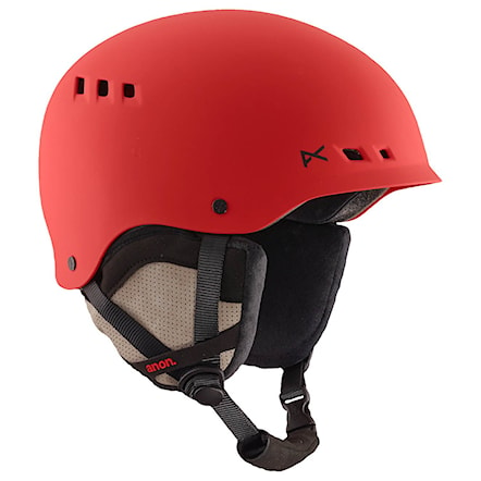 Snowboard Helmet Anon Talan ruby red 2016 - 1