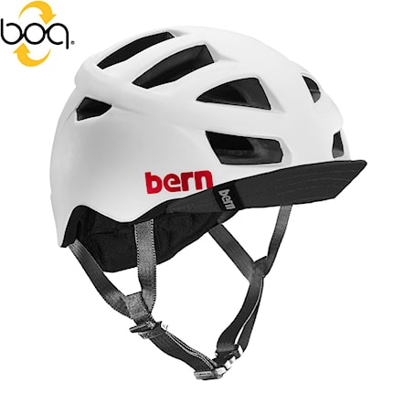 Skateboard Helmet Bern Allston satin white 2016 - 1