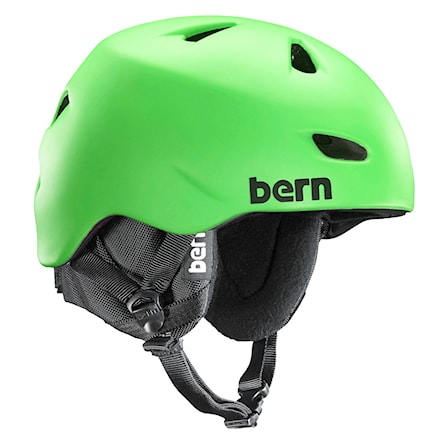 Snowboard Helmet Bern Brentwood satin neon green 2014 - 1