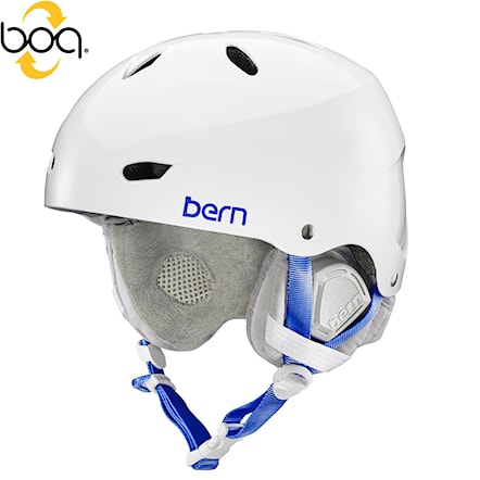 Snowboard Helmet Bern Brighton gloss white 2017 - 1