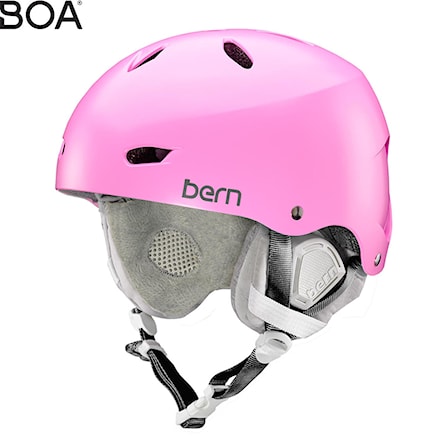 Snowboard Helmet Bern Brighton satin hot pink 2017 - 1