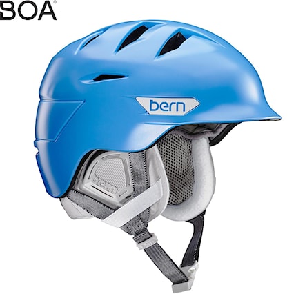 Snowboard Helmet Bern Hepburn satin bright blue 2017 - 1