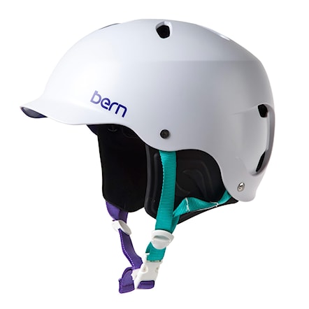 Skateboard Helmet Bern Lenox H2O satin white 2016 - 1
