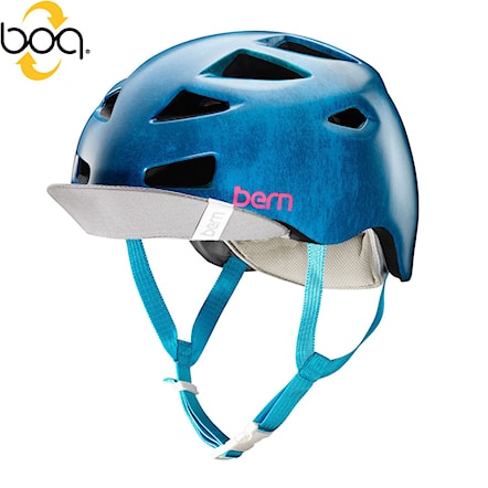 Bike Helmet Bern Melrose satin blue acid wash 2016 - 1