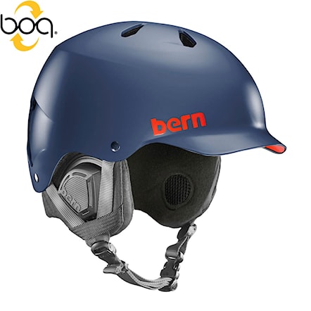 Snowboard Helmet Bern Watts matte navy blue 2017 - 1