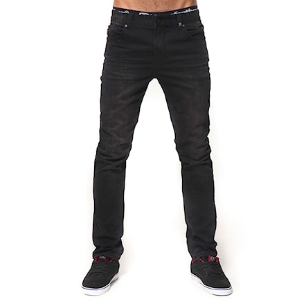 Jeans/nohavice Horsefeathers Flip washed black 2015 - 1
