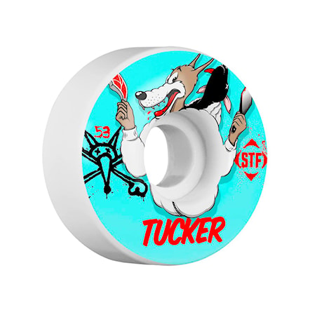 Skateboard kolečka Bones Stf Tucker Wolfpack white 2016 - 1