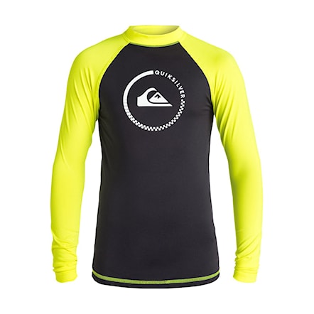 Lycra Quiksilver Lock Up Ls black/safety/yellow 2016 - 1