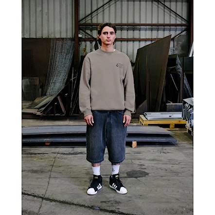 Mikina Volcom Workwear Crew brindle 2026 - 6