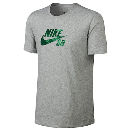 Tričko Nike SB Dri-Fit Shibori Fill Logo dk grey heather/pine green 2015 - 1