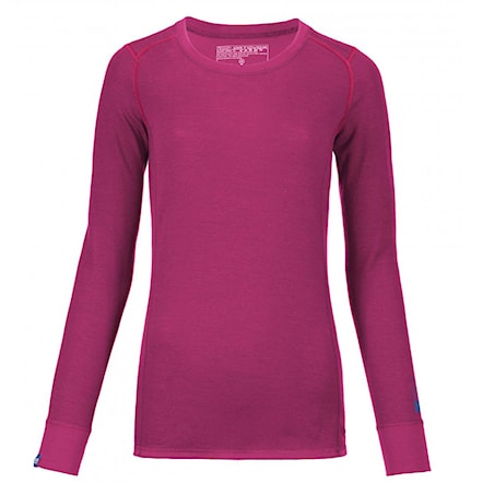 Overal ORTOVOX Merino Supersoft Long Sleeve Wms dark very berry 2016 - 1