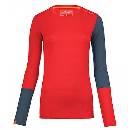 Overal ORTOVOX Rock'n'wool Long Sleeve WMS hot coral 2017 - 1