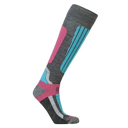 Snowboard Socks Gravity Bonnie teal/pink 2017 - 1