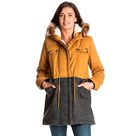Winter Jacket Roxy Anzoras Land bone brown 2016 - 1