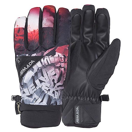 Snowboard Gloves Armada Decker Gore-Tex metallica 2016 - 1
