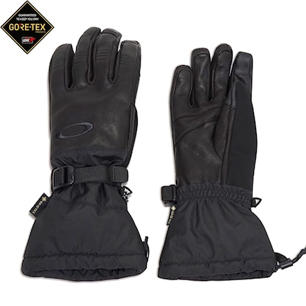Snowboard Gloves Oakley Ellipse Goatskin Gauntlet Gloves blackout 2026 - 1