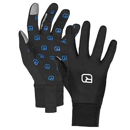 Snowboard Gloves ORTOVOX Fleece Smart Glove black raven 2016 - 1