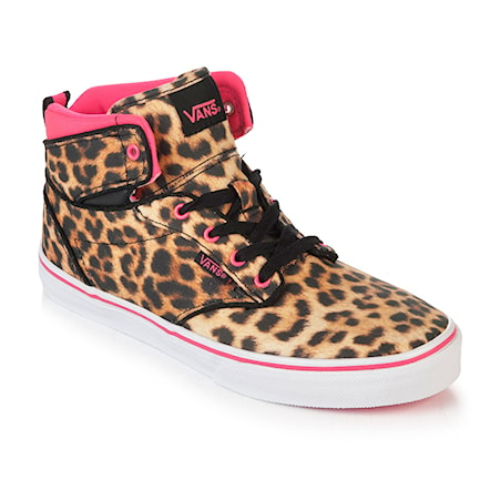 Tenisky Vans Atwood Hi  Girls cheetah black/pink 2014 - 1