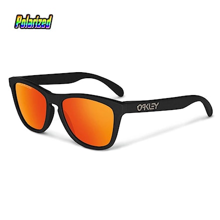 Sunglasses Oakley Frogskins matte black | ruby iridium polarized 2015 - 1