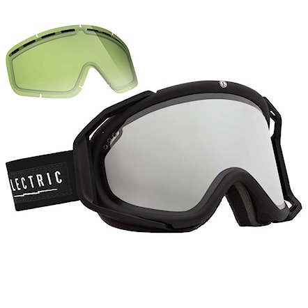 Snowboardové brýle Electric Rig gloss black | bronze/silver chrome+light green 2015 - 1