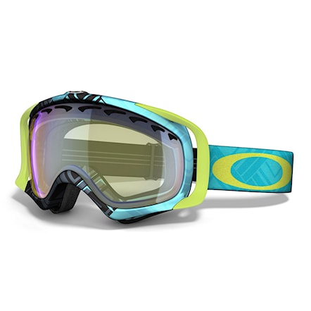 Snowboardové brýle Oakley Crowbar braided blue lime | h.i. yellow 2015 - 1